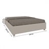 Base de Cama Box Queen Mônaco Off White - Tcil Móveis - 3