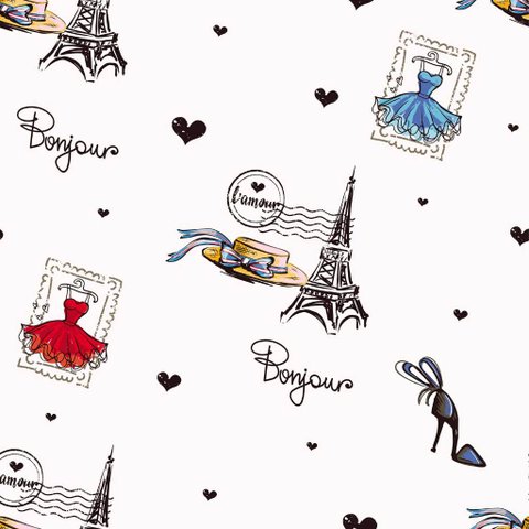Papel de Parede Temático Paris Torre Eiffel Claro - 1,5x0,5m