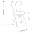 Ver imagem 4 de Cadeira Infantil Borboleta Tampo Mdf Pés Pinus:rosê