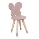 Ver imagem 3 de Cadeira Infantil Borboleta Tampo Mdf Pés Pinus:rosê