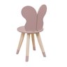 Cadeira Infantil Borboleta Tampo Mdf Pés Pinus:rosê - 2