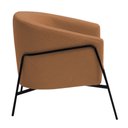 Ver imagem 7 de Poltrona Decorativa Maitê Base Aço Preto Bouclé Terracota - Nexta Casa