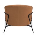 Ver mais imagens de Poltrona Decorativa Maitê Base Aço Preto Bouclé Terracota - Nexta Casa