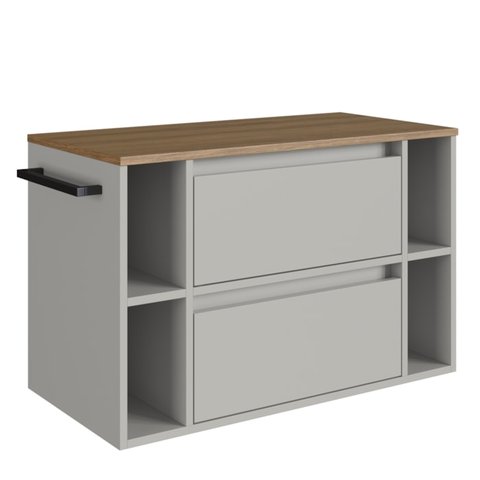 Gabinete para Banheiro 01 Porta 01 Gaveta 80cm Mel Arenas Proddy