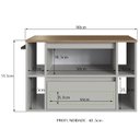 Ver imagem 3 de Gabinete para Banheiro 01 Porta 01 Gaveta 80cm Mel Arenas Proddy