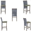 Ver imagem 3 de Mesa Bistrô e 2 Banquetas Roma Marrom Corda Náutica Estofado 5 Trama Original