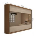 Ver imagem 4 de Guarda-Roupa Casal com 4 Espelhos 2 Portas de Correr 4 Gavetas Royal