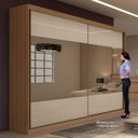 Ver imagem 5 de Guarda-Roupa Casal com 4 Espelhos 2 Portas de Correr 4 Gavetas Royal