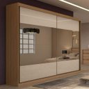 Ver imagem 1 de Guarda-Roupa Casal com 4 Espelhos 2 Portas de Correr 4 Gavetas Royal