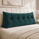 Ver imagem 1 de Almofada Encosto Triangular Cama Leitura Cabeceira Suede