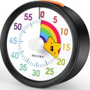 Ver imagem 1 de Secura Timer Visual de 60 Minutos com Padrão Arco-íris, Função Pausa (preto)