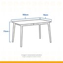 Ver imagem 4 de Mesa Escritório Home Office 150cm Kappesberg F150 Carvalho