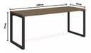 Ver imagem 3 de Mesa Diretor de Escritório 1,5m Kappesberg F150 Marrom Munique