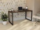 Ver imagem 1 de Mesa Diretor de Escritório 1,5m Kappesberg F150 Marrom Munique