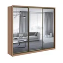 Ver imagem 3 de Guarda Roupa Casal com 3 Espelhos 3 Portas de Correr 6 Gavetas 270,5cm Spazio Super Glass Móveis Lopas