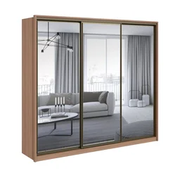 Guarda Roupa Casal com 3 Espelhos 3 Portas de Correr 6 Gavetas 270,5cm Spazio Super Glass Móveis Lopas - 3 Guarda Roupa Casal com 3 Espelhos 3 Portas de Correr 6 Gavetas 270,5cm Spazio Super Glass Móveis Lopas - 3