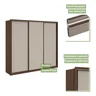 Guarda Roupa Casal 3 Portas de Correr 6 Gavetas 270,5cm Spazio Móveis Lopas  - 7