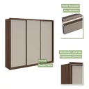 Ver imagem 7 de Guarda Roupa Casal 3 Portas de Correr 6 Gavetas 270,5cm Spazio Móveis Lopas