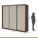 Ver imagem 5 de Guarda Roupa Casal 3 Portas de Correr 6 Gavetas 270,5cm Spazio Móveis Lopas