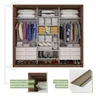 Guarda Roupa Casal 3 Portas de Correr 6 Gavetas 270,5cm Spazio Móveis Lopas  - 9