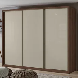 Guarda Roupa Casal 3 Portas de Correr 6 Gavetas 270,5cm Spazio Móveis Lopas - 1 Guarda Roupa Casal 3 Portas de Correr 6 Gavetas 270,5cm Spazio Móveis Lopas - 1