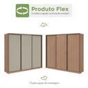 Ver imagem 4 de Guarda Roupa Casal 3 Portas de Correr 6 Gavetas 270,5cm Spazio Móveis Lopas