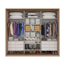 Ver imagem 2 de Guarda Roupa Casal 3 Portas de Correr 6 Gavetas 270,5cm Spazio Móveis Lopas