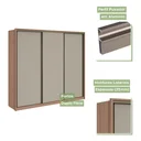 Ver imagem 7 de Guarda Roupa Casal 3 Portas de Correr 6 Gavetas 270,5cm Spazio Móveis Lopas