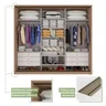 Guarda Roupa Casal 3 Portas de Correr 6 Gavetas 270,5cm Spazio Móveis Lopas  - 10
