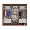Guarda Roupa Casal com Espelho 3 Portas de Correr 6 Gavetas 270,5cm Spazio Glass Espresso Móveis  - 3