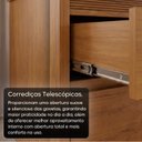 Ver mais imagens de Mesa de Cabeceira Frisada 2 Gavetas em MDF Paolo Rubi