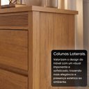 Ver mais imagens de Mesa de Cabeceira Frisada 2 Gavetas em MDF Paolo Rubi