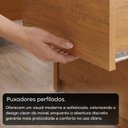 Ver imagem 7 de Mesa de Cabeceira Frisada 2 Gavetas em MDF Paolo Rubi