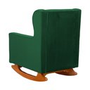 Ver imagem 3 de Poltrona Decorativa Aurora Balanço Vovo Veludo Verde - Fm