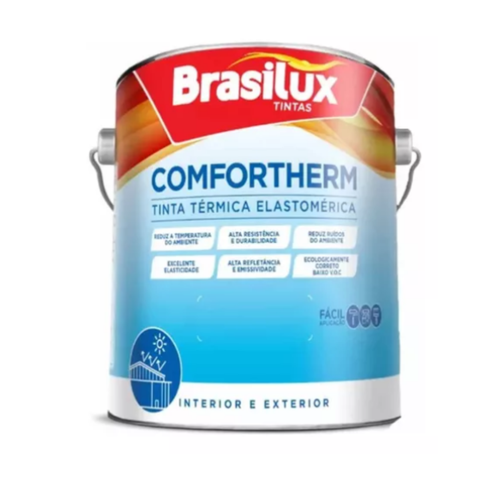 Tinta Termica Elastomerica Comfortherm Brasilux 16kg:branco
