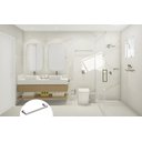Ver imagem 2 de Porta Toalha Toalheiro de Rosto Banheiro 25cm em Aço Inox Polido Linha Larissa Stainless