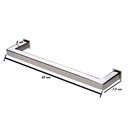 Ver mais imagens de Porta Toalha Toalheiro de Rosto Banheiro 25cm em Aço Inox Polido Linha Larissa Stainless