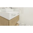 Ver imagem 4 de Porta Toalha Toalheiro de Rosto Banheiro 25cm em Aço Inox Polido Linha Larissa Stainless