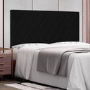 Ver imagem 2 de Painel de Cama 160cm Diamante Suede Preto - Lucadi Home