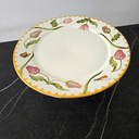 Ver imagem 3 de Prato Porta Bolo/torta com Pé - Borda Ouro