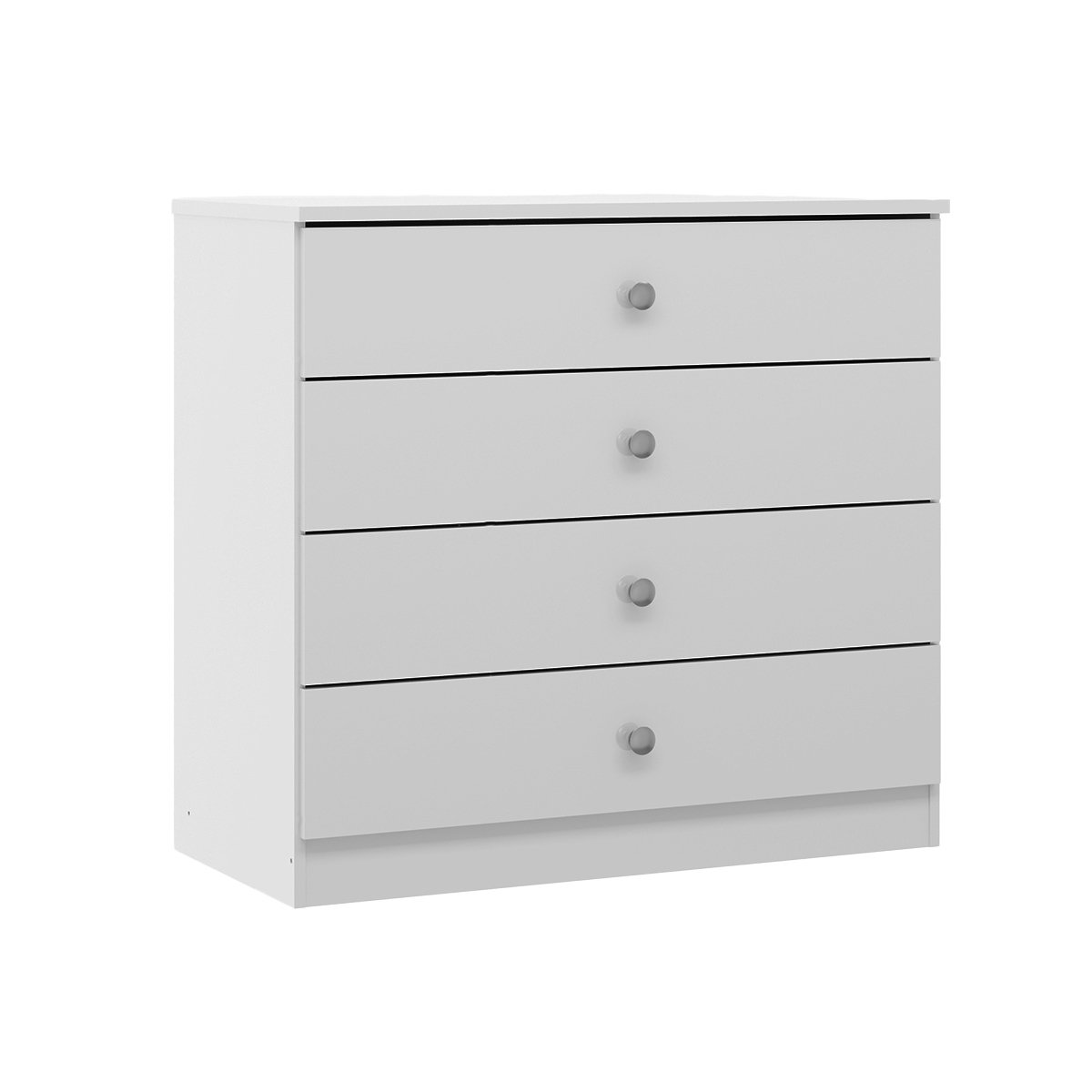 Cômoda para Quarto com 4 Gavetas 75x69cm London Branco 6504