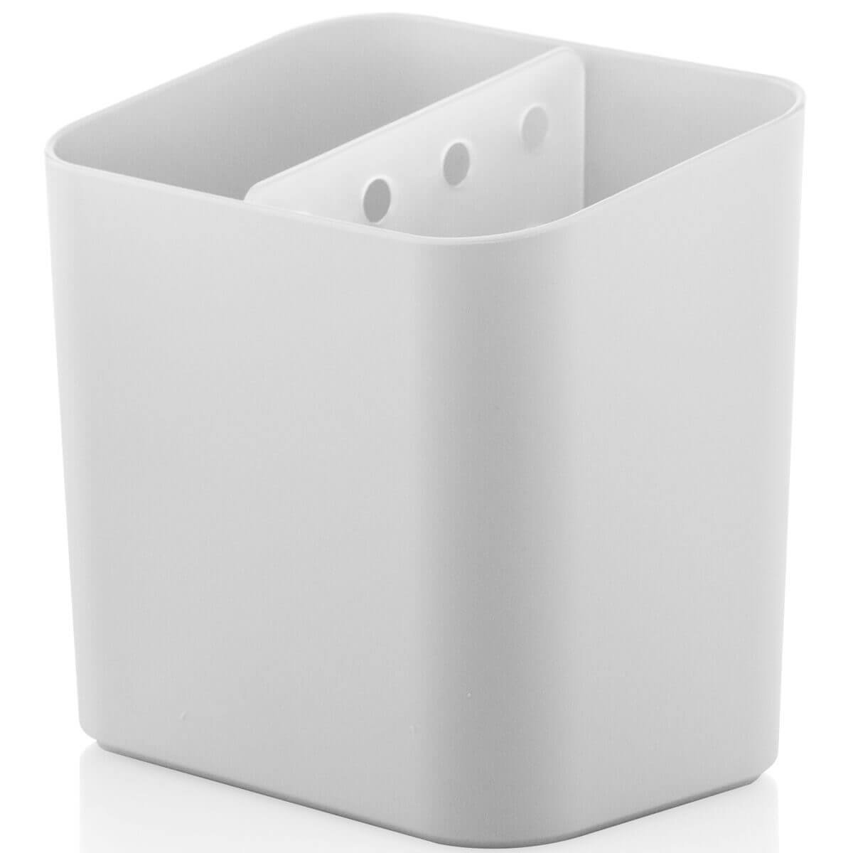 Conjunto para Pia Cozinha Lixeira 4,7 Porta Detergente Escorredor Branco - 8