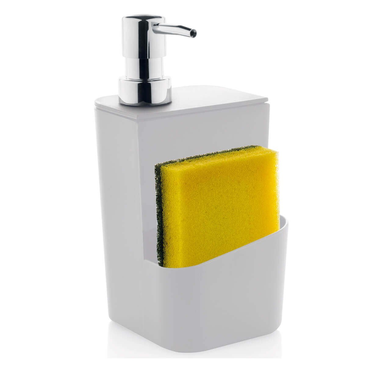 Conjunto para Pia Cozinha Lixeira 4,7 Porta Detergente Escorredor Branco - 7