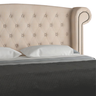 Cabeceira Cama Box Queen Estofada Pallazo para Quarto em Linho Bege Claro - Larbelle - 6
