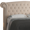 Cabeceira Cama Box Queen Estofada Pallazo para Quarto em Linho Bege Claro - Larbelle - 5