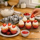 Ver imagem 6 de Kit 12 Forminhas Petit Gateau de Assar Fundo Fixo Alumínio