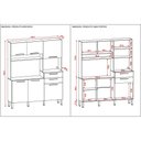 Ver imagem 4 de Armário de Cozinha Compacta 6 Portas e 2 Gavetas 160 cm Duquesa Freijó/Soft - Pallazio