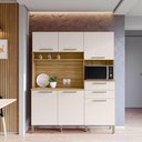 Ver imagem 2 de Armário de Cozinha Compacta 6 Portas e 2 Gavetas 160 cm Duquesa Freijó/Soft - Pallazio