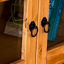 Ver imagem 5 de Cristaleira Rústica Madeira Maciça 2 Portas Vidro Lateral Mel D112vl Denk