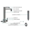 Ver imagem 6 de Purificador Puravitta Com Torneira Parede Bica Móvel Hydra